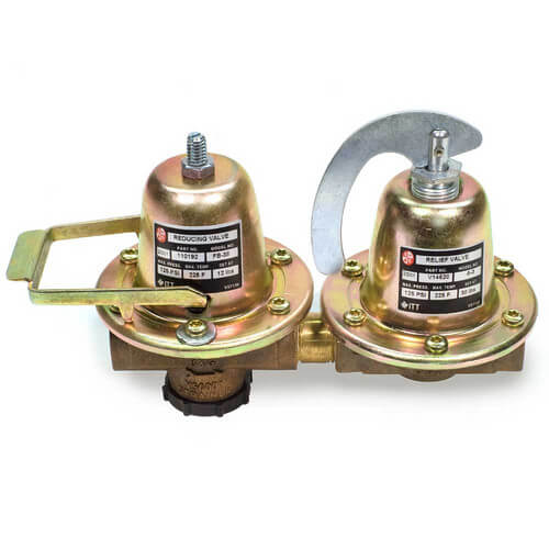 Bell & Gossett Dual Unit Valve, F-3, Bronze, Fast Fill 1/2